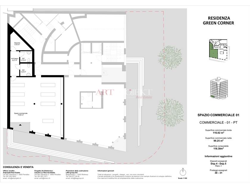 Spazi Commerciali di Nuova Costruzione. / ArtProjekt SA