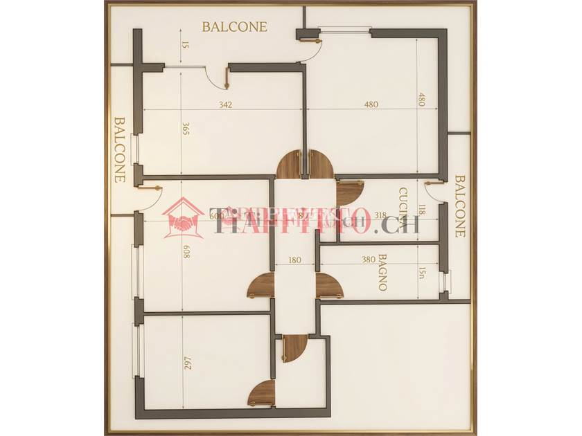 LUMINOSO 4,5 LOCALI CON GIARDINO A COLDRERIO / ArtProjekt SA